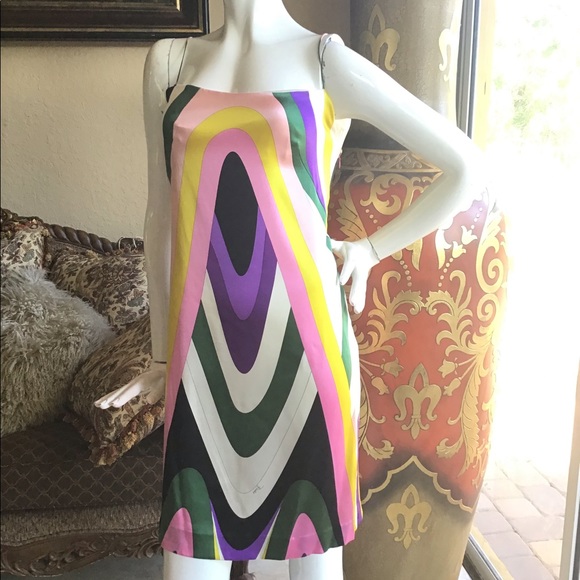 Emilio Pucci Dresses & Skirts - Emilio Pucci Multicolor Silk Slip Dress
